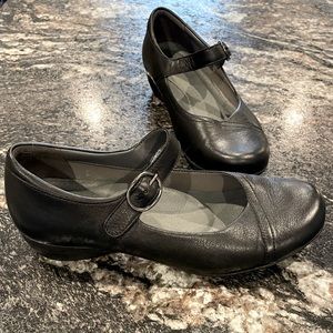 Dansko Fawna, Black Milled Nappa Mary Jane